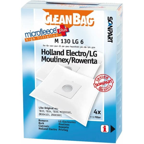 Dammsugarpåse Scanpart M 130 LG 6 LG 4UD