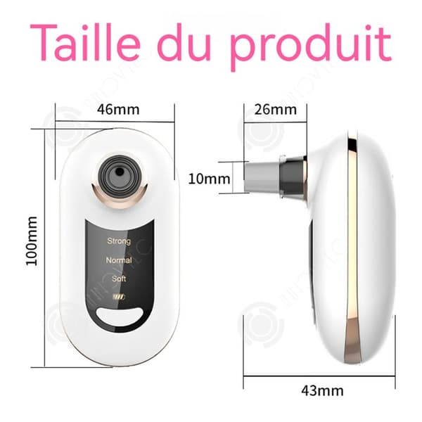 INN Elektrisk Pormaskin 400mah Digital kontrollskärm Flera hastighetsinställningar Pormaskin Extract