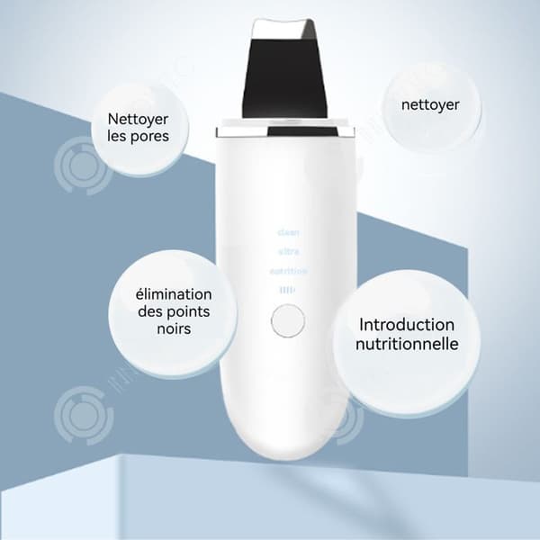 INN Pormaskin för Pormaskar 800mah Sked för pormaskar Ultrasonisk vibration Trådlös laddning Bärbar Pormaskin
