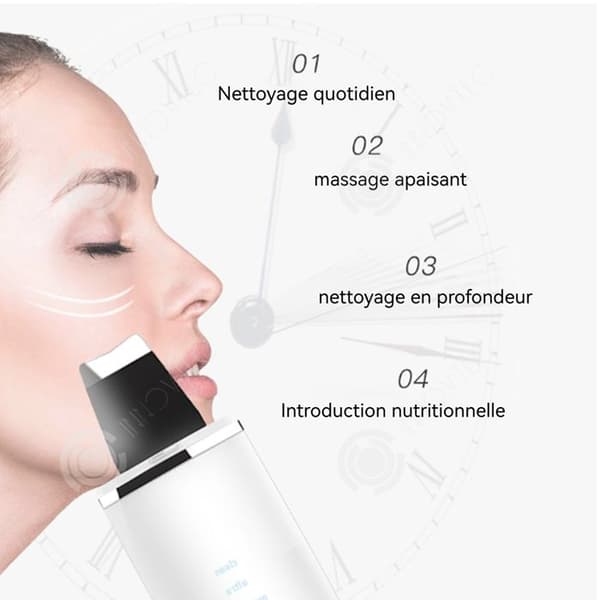INN Pormaskin för Pormaskar 800mah Sked för pormaskar Ultrasonisk vibration Trådlös laddning Bärbar Pormaskin