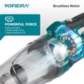 Miniatyrbild 5 av 5: YOFIDRA Elektrisk Sladdlös Dammsugare med 2 Batterier Rengöringsverktyg För Hem Bil Djurhår