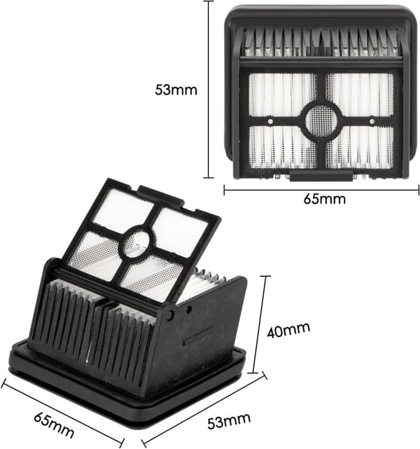 INF Dreame H12 Pro HEPA Filter Udskiftningssæt - 5 stk.