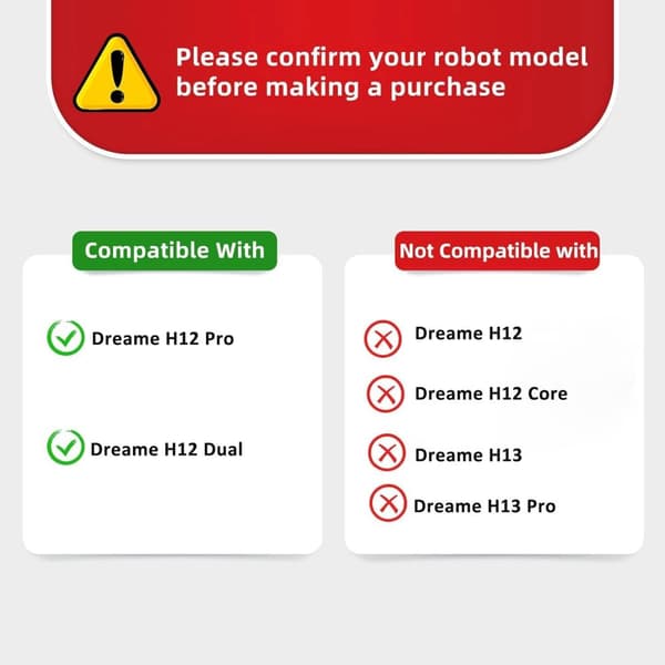 INF Optimalt Dreame H12 Pro Tilbehør Reservedele Sæt