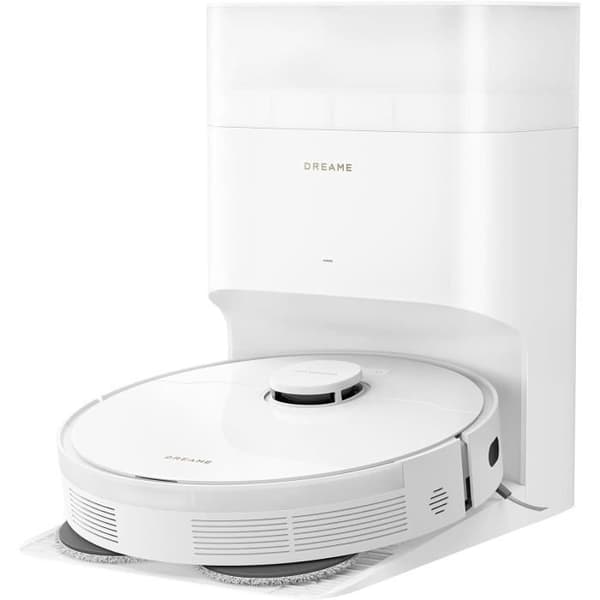 DREAME L10sPlus - Robotdammsugare med Automatisk Tömning - 5200 mAh - Sugkraft på 7000 Pa - 4L Säckar Vit
