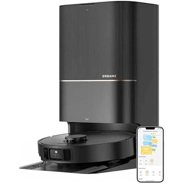 Robotdammsugare - XIAOMI - Dreame X40 Ultra - Sugkraft 12000 Pa - Fuktig rengöring - Navigation 360° Vit