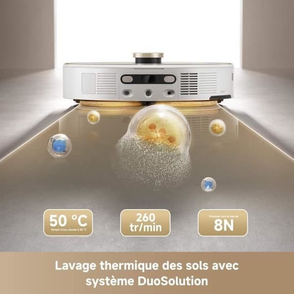 Robotdammsugare - MOVA V50 Ultra Complete - 24000 Pa - Vit