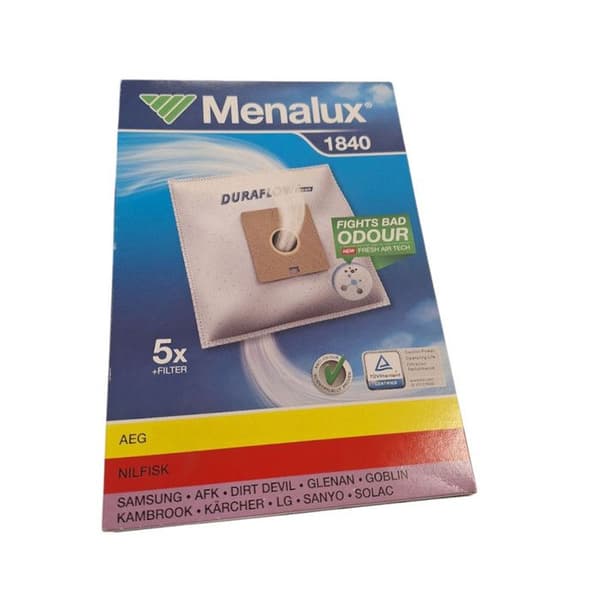 Menalux 1840 Set med 5 dammpåsar För AEG - Dirt Devil - LG - Privileg - Samsung (Tyskland Import) - 900 196