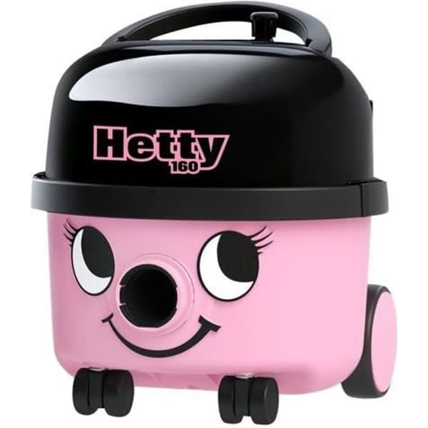Numatic Hetty Compact HET 160-11 Påse burk dammsugare 620 Watt klassisk rosa Svart, Rosa