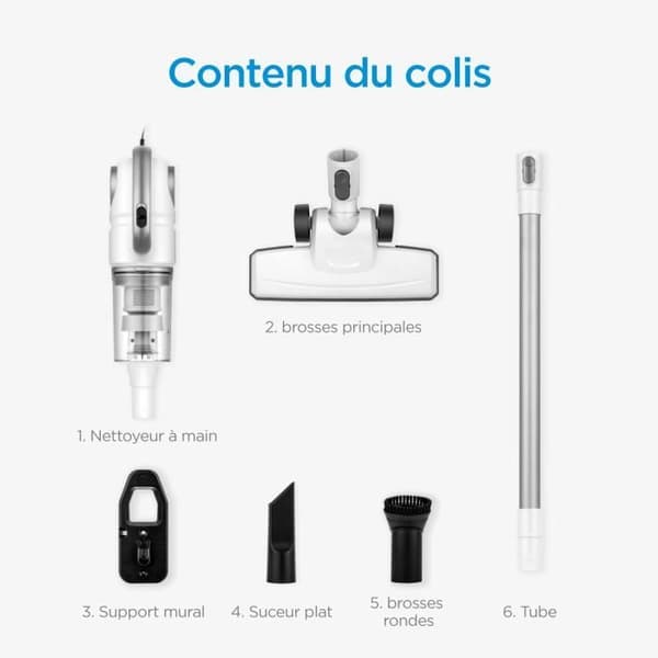 MIDEA P1 handdammsugare med 5 m sladd 2 lägen 18kPa/450W/90W/450ml