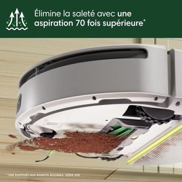 Robotstädare - IROBOT Roomba 205 Combo Compactor - 3h - 7000 Pa - 1820 ml - Vit