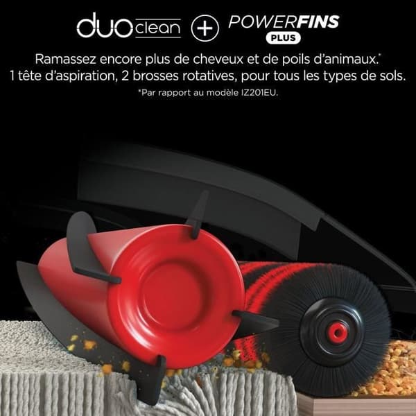 SHARK Stratos IZ400EU - Sladdlös Dammsugare - DuoClean + PowerFins Plus Teknik - LED-belysning