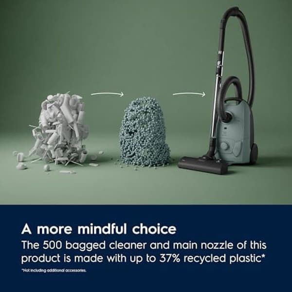 Dammsugare med påse - ELECTROLUX - Clean 500 - Kraftfull - Kompakt - Miljöansvarig