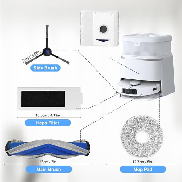 INF Ecovacs Deebot T30 Pro OMNI Erstatningssett - 18 deler