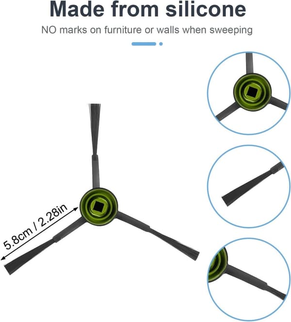 INF Ecovacs Deebot Udskiftningssidebørster - 10 stk.