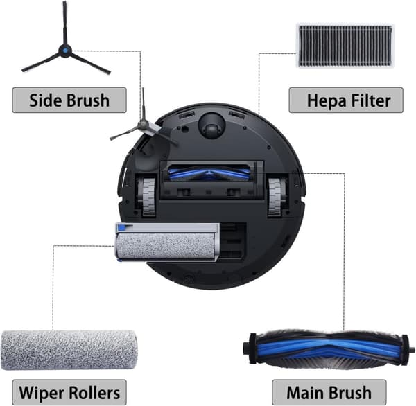 INF Ecovacs Deebot X8 Omni/Pro Tilbehørssæt - Forbedre Rengøringen