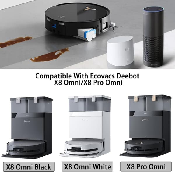 INF Ecovacs Deebot X8 Omni/Pro Tilbehørssæt - Forbedre Rengøringen