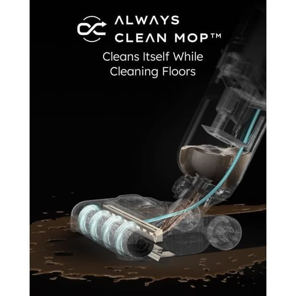 eufy Mach V1 StickVac Allt-i-ett Trådlös med Alltid-Rent Mopp