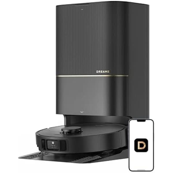 Robo-städare - DREAME - X40 Ultra - Sugning 12 000 Pa - Avtagbar kvast - IoT-kompatibel Svart