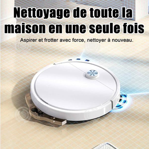 INN Robotdammsugare 2000mah Kraftfull sugning Svep- och moppningsförmåga Högeffektiv timingfunktion