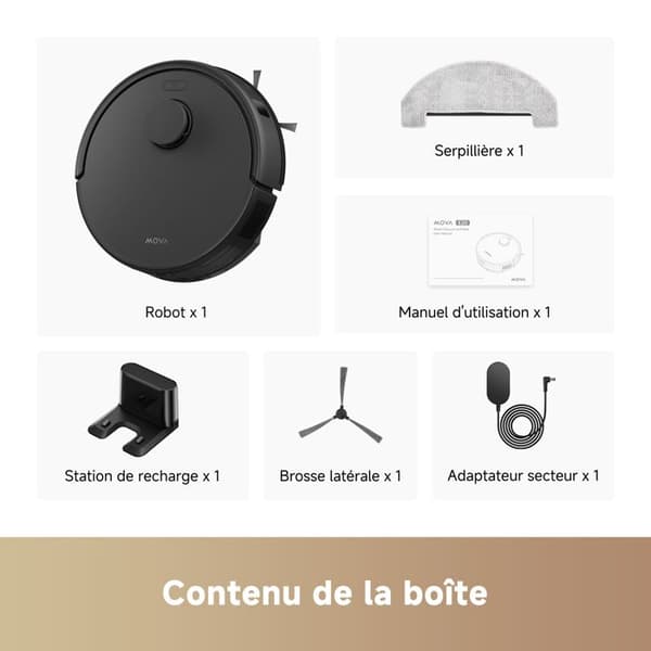 Robotdammsugare Mova E20 Sugkraft 5000 Pa