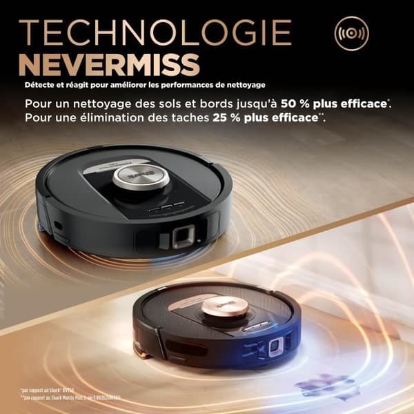 Shark RV2800ZEEU PowerDetect NeverTouch Pro 2-i-1 robotdammsugare och mopp - Självtömmande - Självfyllande - Självrengörande