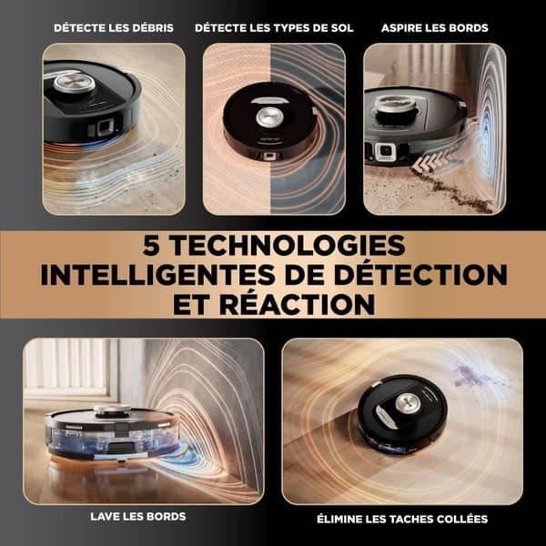 Shark RV2800ZEEU PowerDetect NeverTouch Pro 2-i-1 robotdammsugare och mopp - Självtömmande - Självfyllande - Självrengörande