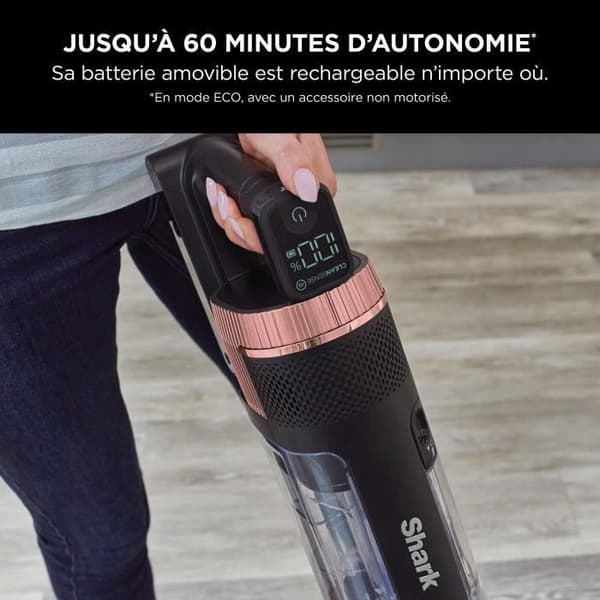 SHARK Stratos IZ400EU - Sladdlös Dammsugare - DuoClean + PowerFins Plus Teknik - LED-belysning