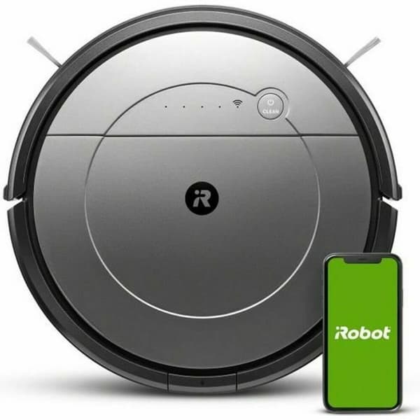 BEGAGNAD Robotdammsugare iRobot Roomba Combo 3000 mAh (3000 mAh) (Renoverade A) Svart, Grå