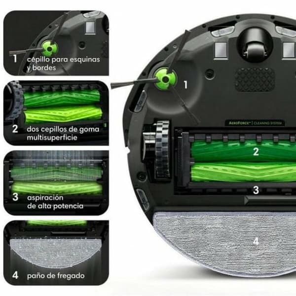 BEGAGNAD Robotdammsugare iRobot Roomba Combo i5178 (Renoverade A)