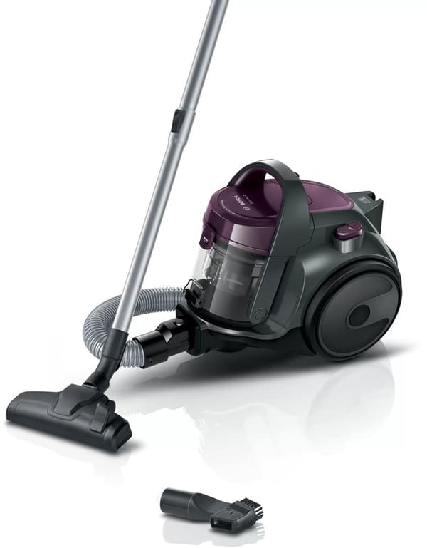 Bosch BGC05AAA1 imuri 1,5 L Sylinteripölynimuri Kuiva Pölypussiton Harmaa