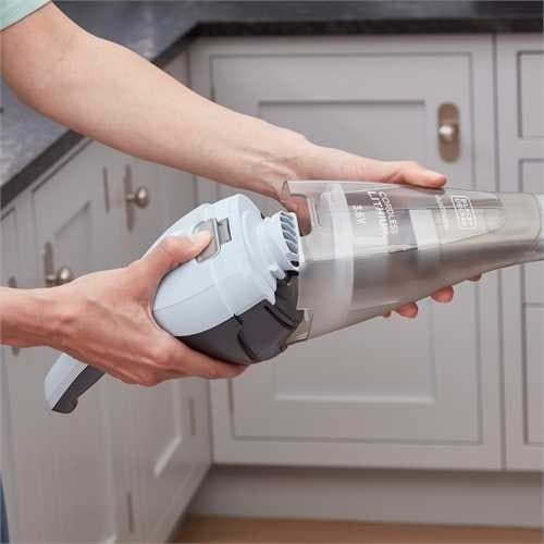 Bärbar dammsugare Black & Decker NVC215W Blå, Grå Påslös