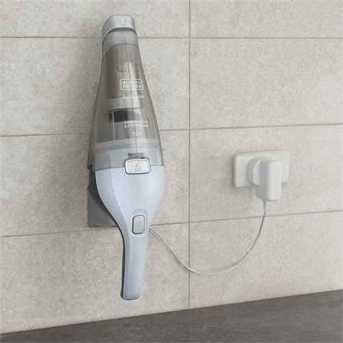 Bärbar dammsugare Black & Decker NVC215W Blå, Grå Påslös