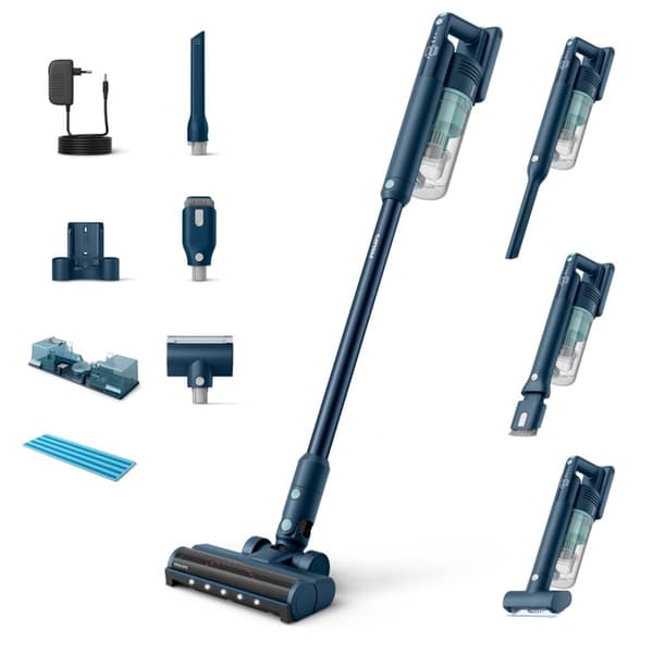 Philips 5000-serien XC5141/01 stavdammsugare/elektrisk kvast Batteri Torr- och våtsugare Cyklonisk Påslös Grön, Salvia