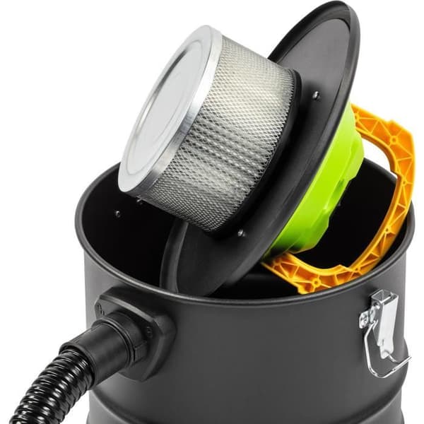 Trådlös askdammsugare - FIELDMANN - 20V - Tvättbart HEPA-filter - Batteri och laddare ingår ej