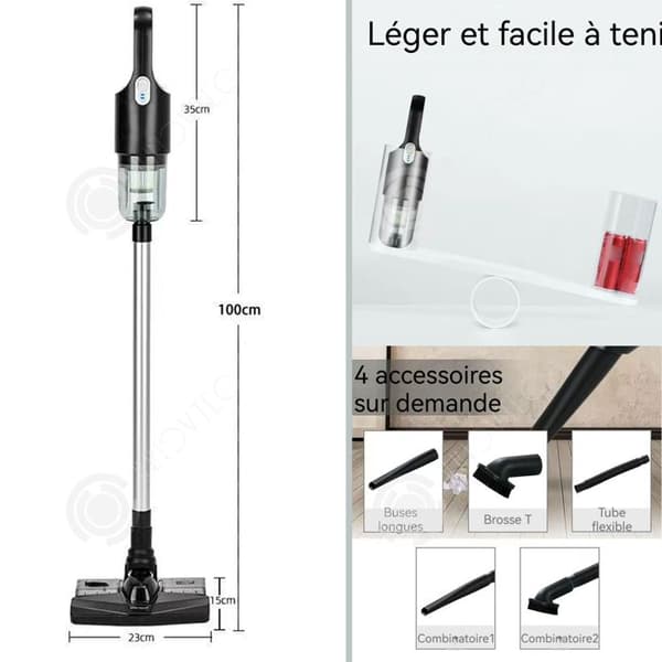 INN Dammsugare 120w 12kpa 400ml 2:a hastighet med många tillbehör bra rengöringseffekt USB-C gränssnitt handdammsugare