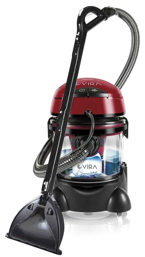 MPM MOD-22 støvsuger 4,5 L Tromlestøvsuger Tør og våd 2400 W Poseløs Sort, Rød