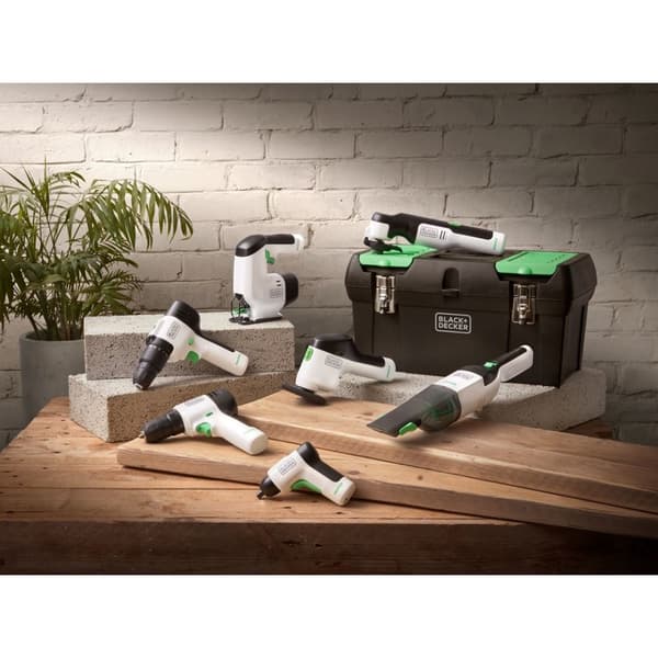 Black & Decker REVHV8C-QW handdammsugare Svart, Vit Påslös