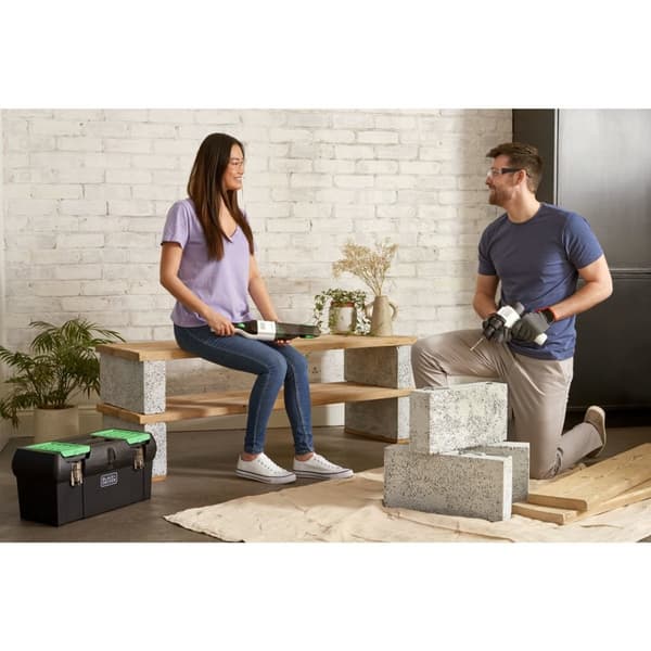 Black & Decker REVHV8C-QW handdammsugare Svart, Vit Påslös