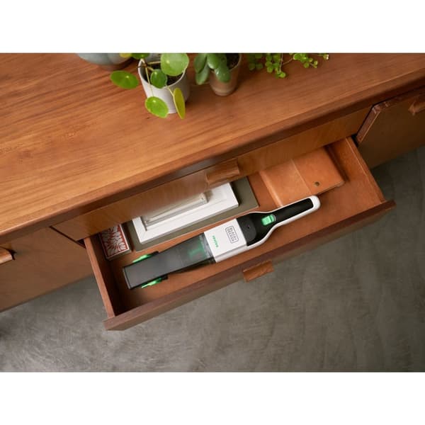 Black & Decker REVHV8C-QW handdammsugare Svart, Vit Påslös