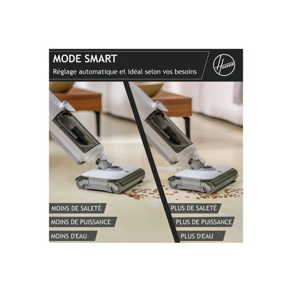 Hoover stickdammsugare VÅT OCH TORR MOPPA MED DUBBLA RULLAR