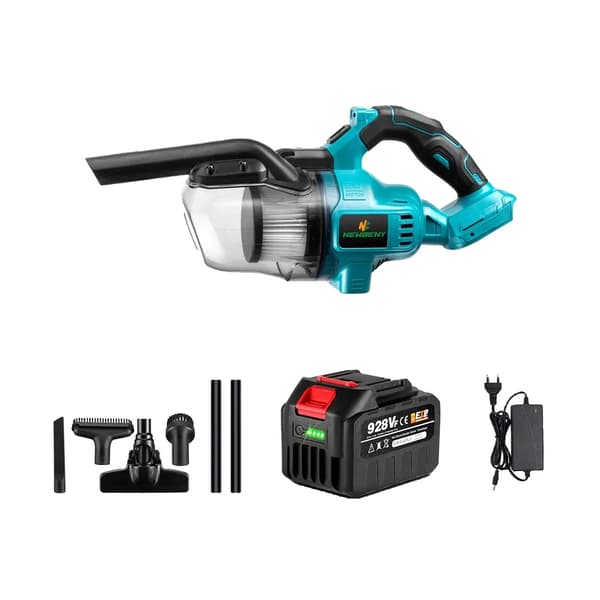 Elektrisk Støvsuger, 1000W Effekt, 700ML Tankkapacitet,1 Batteri EU Stik