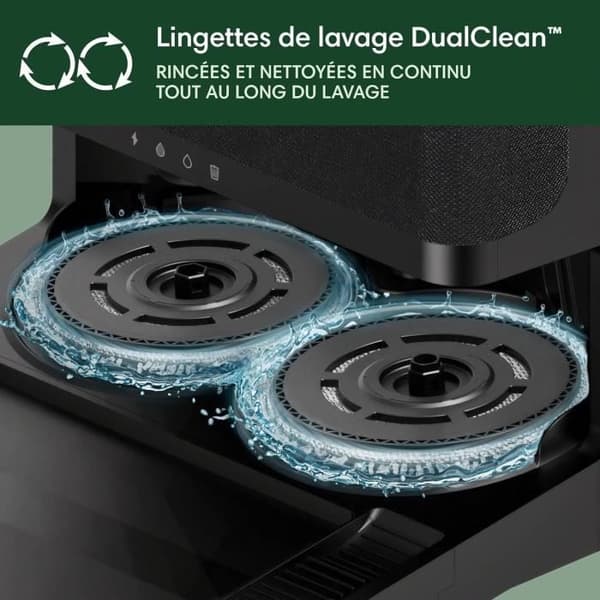 Robotdammsugare - iRobot - Roomba Plus 405 - Svart - IoT-kompatibel - Programmerbar rengöring