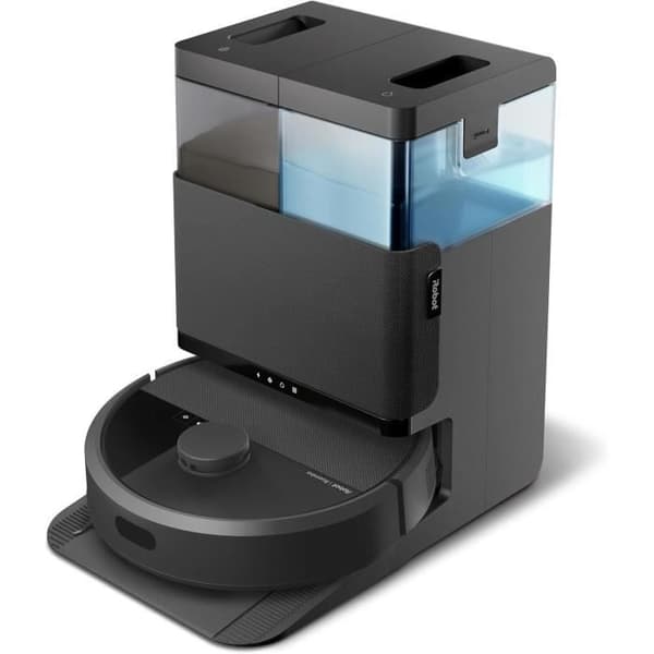 Robotdammsugare - iRobot - Roomba Plus 405 - Svart - IoT-kompatibel - Programmerbar rengöring Svart