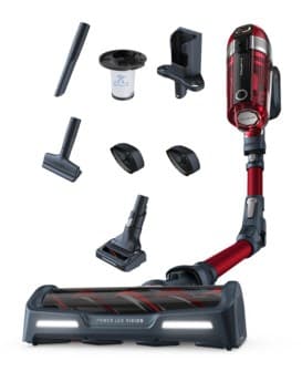 Tefal TY9879WO stavdammsugare/elektrisk kvast Påselös 0.9 L Svart, Röd