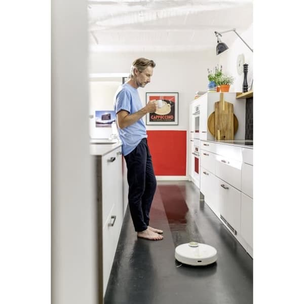 KARCHER RCV 3 - Robotdammsugare och mopp, appkontroll, LiDAR lasernavigering, kartläggning, rumsdetektering