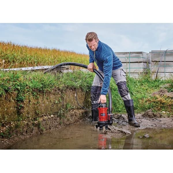 Einhell Avloppspump för smutsvatten GE-DP 900 Cut (900 W, Max Flöde 16 000 L/h, maximal neddykning 7 m)