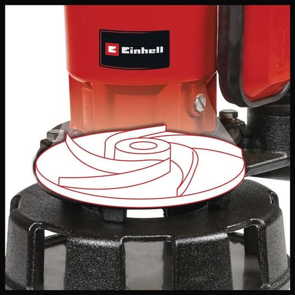 Einhell Avloppspump för smutsvatten GE-DP 900 Cut (900 W, Max Flöde 16 000 L/h, maximal neddykning 7 m)