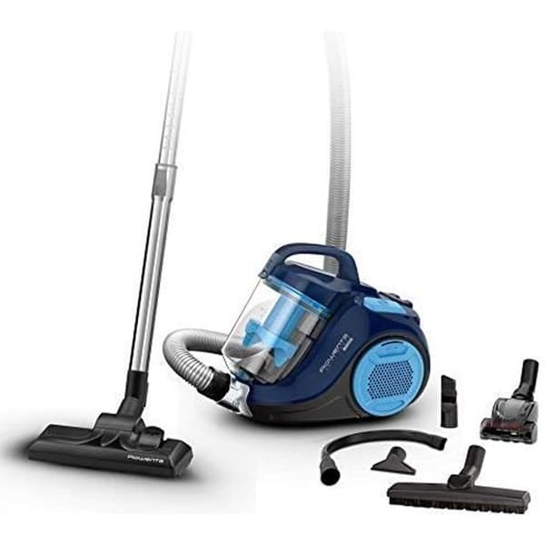 ROWENTA Swift Power RO2981 Cyclonic påslös dammsugare - 99,98 % filter - Blå Svart, Blå