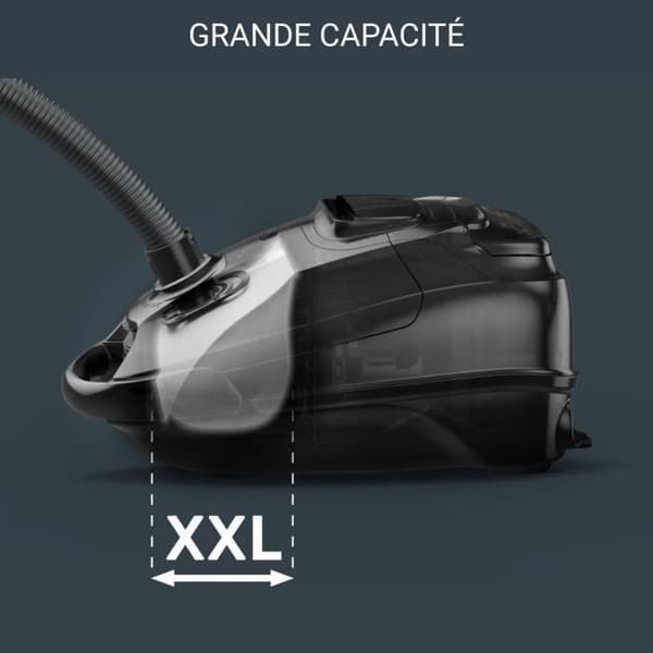 ROWENTA Silence Force Effitech® Dammsugare med påse, 4,5 L, 400 W max, 57 dB(A), Miljöansvarig, Tillverkad i Frankrike, Röd RO7473EA