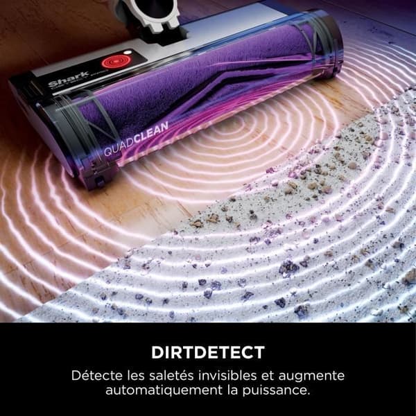 Shark DETECT PRO IW3611EU - Trådlös handdammsugare med automatisk tömning - Mycket lätt - Batteritid 60min